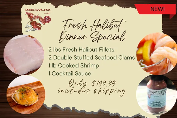 Halibut Dinner Special (Shipping Included!)